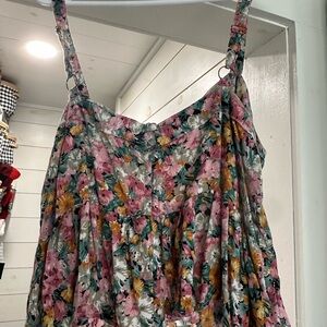 Floral Sleeveless Top